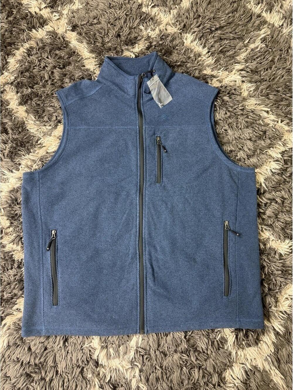 Solaris Vest Men’s 2XT Blue Full Zip Outdoor Hiking Brand New NWT